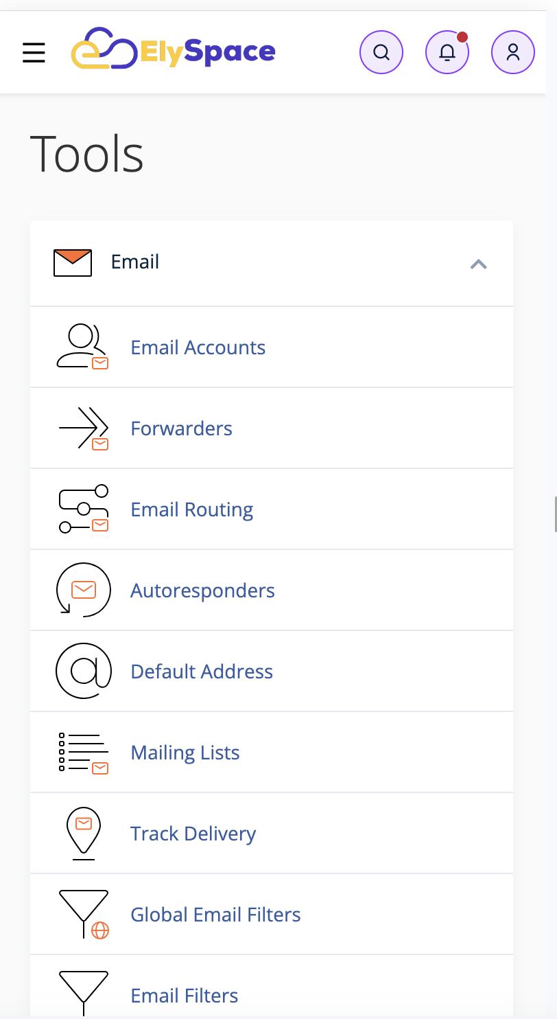 cpanel dasboard image